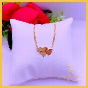 18K Real Gold centered Necklace